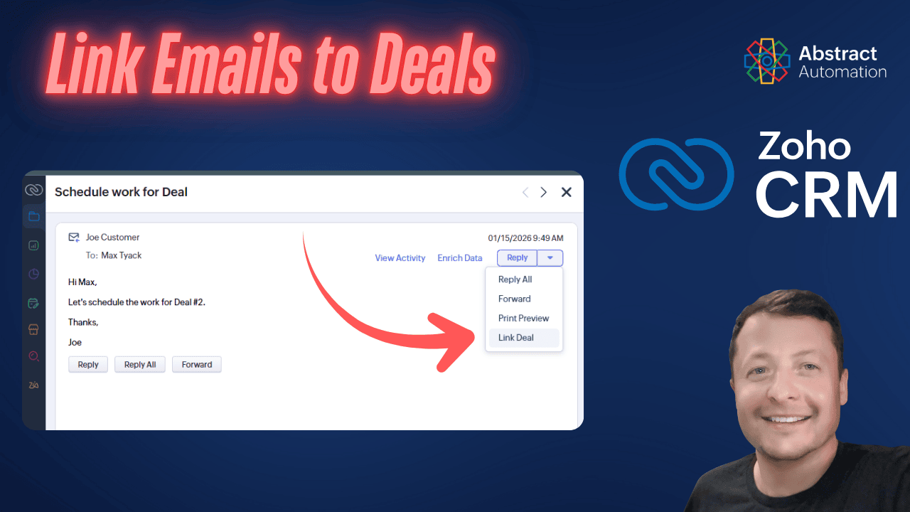 How Zoho CRM Decides Which Deal Your Emails Belong To